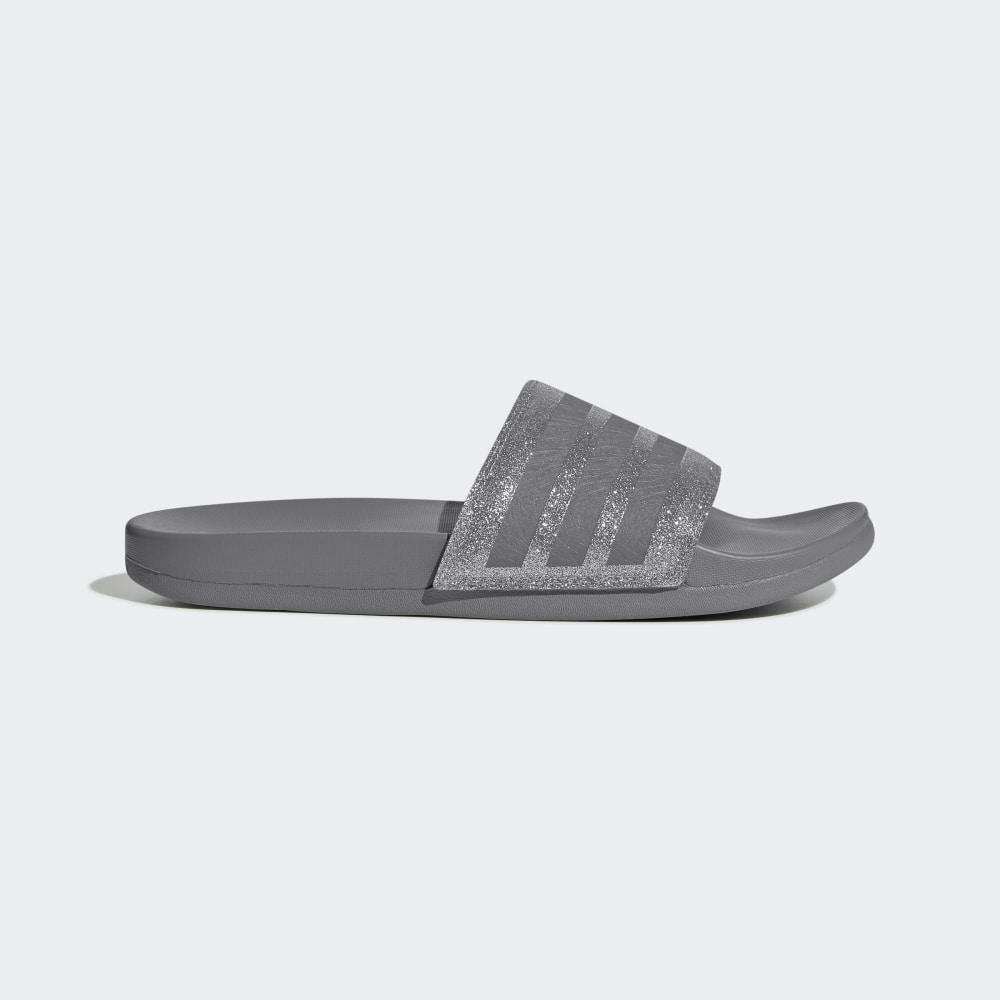 Adidas Women's Adilette Comfort Slides Grey/Platinum Metal Ireland EE6818